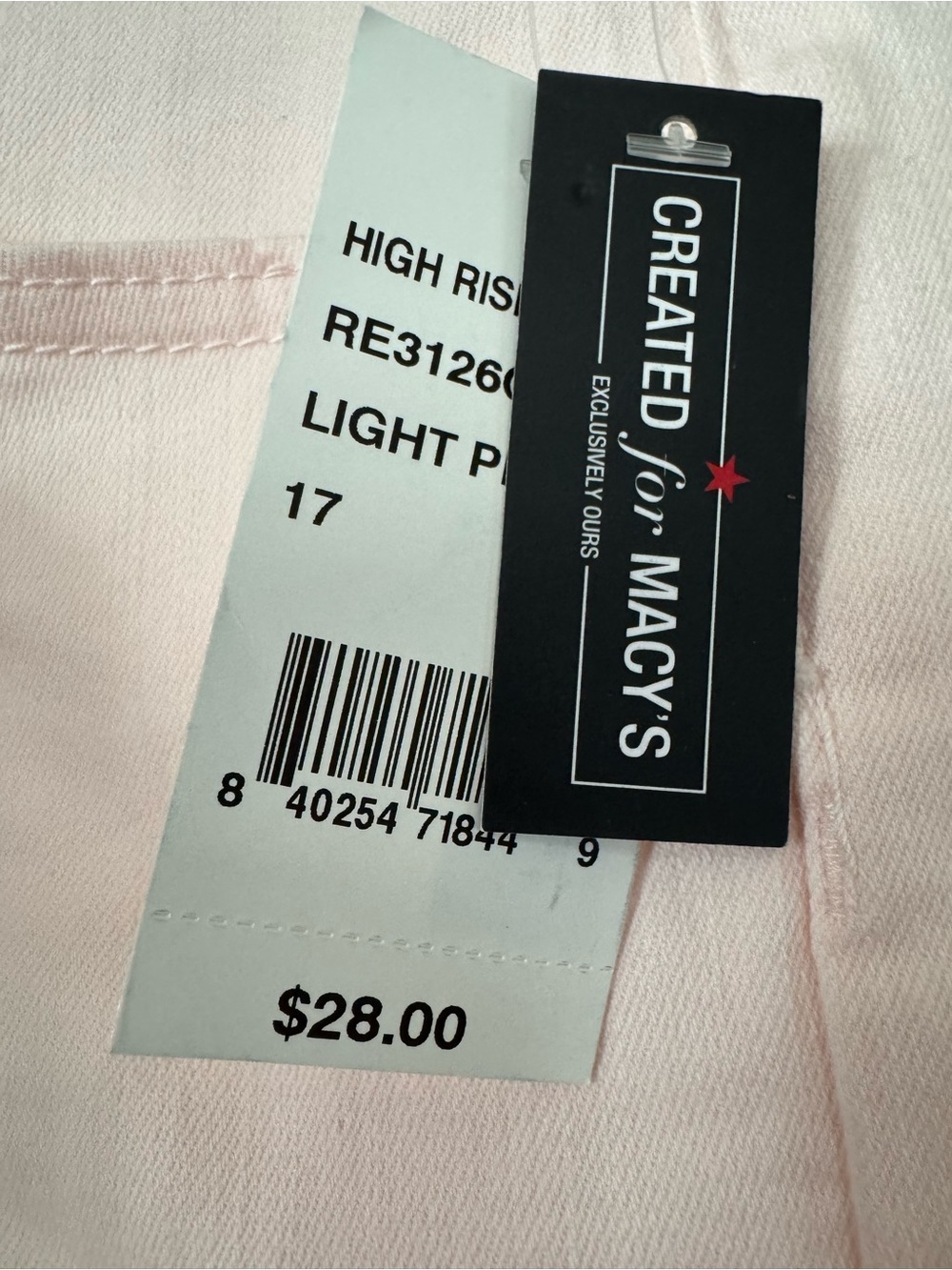 Indigo Rein Pale Pink Denim Cuffed high rise Jean Shorts NEW - Picture 2 of 5